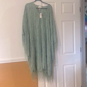 Maeve Fringed Shine Kaftan